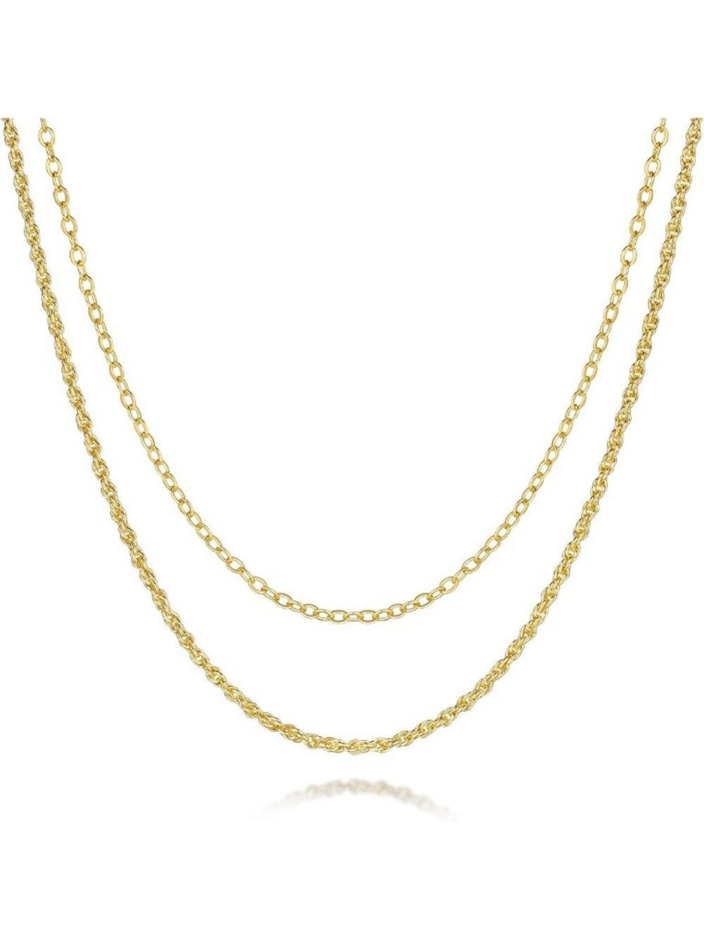 Trendy 14K Gold Chain Necklace for Women | Elegant Layering Jewelry Piece